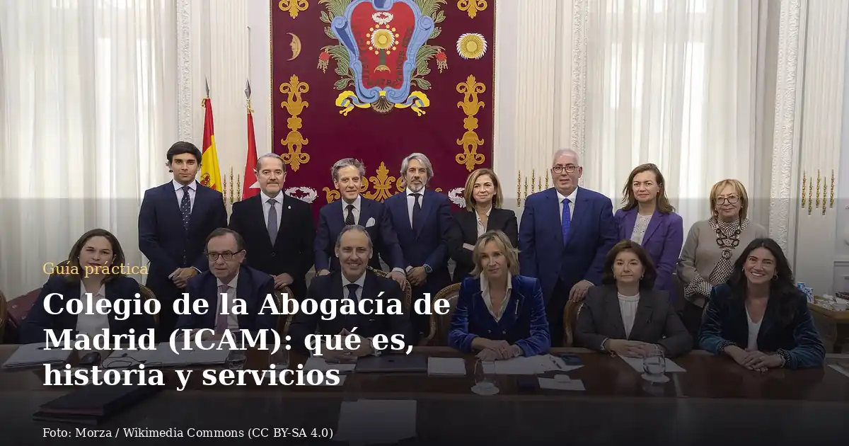 Colegio de la Abogacía de Madrid (ICAM): qué es, historia y servicios