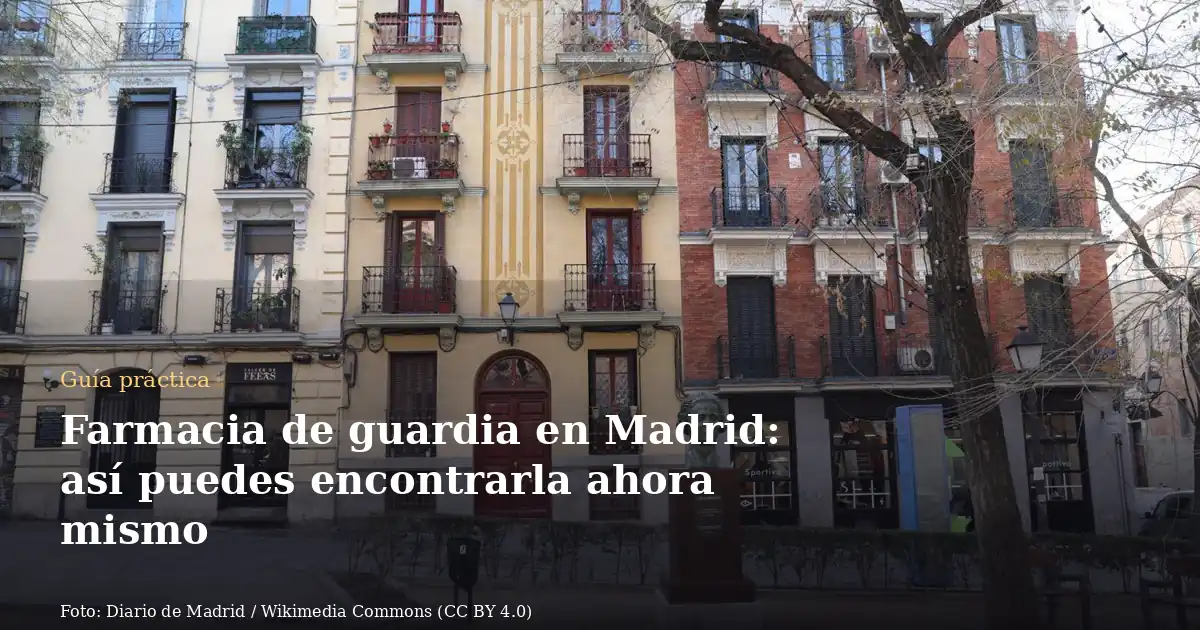 Farmacia de guardia en Madrid: así puedes encontrarla ahora mismo