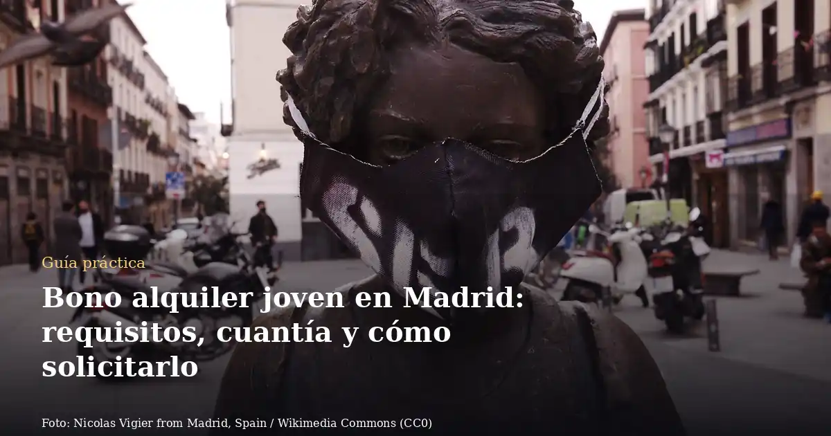 Bono alquiler joven en Madrid: requisitos, cuantía y cómo solicitarlo