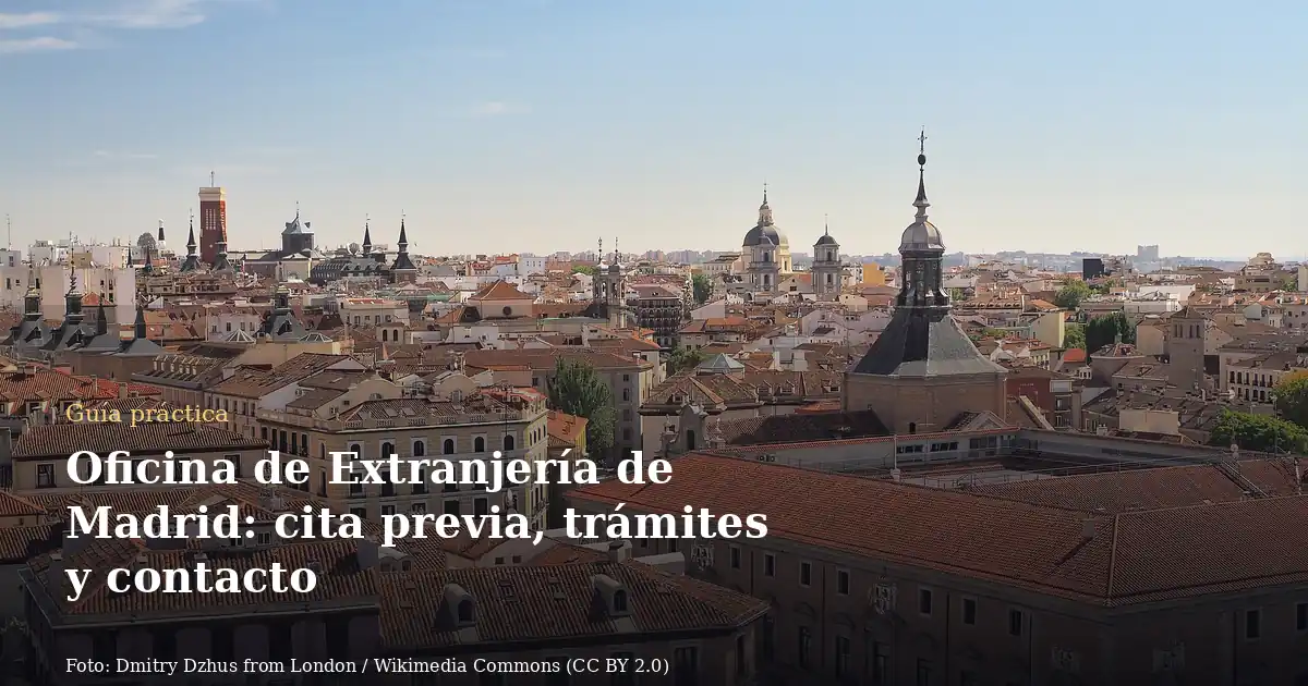 Oficina de Extranjería de Madrid: cita previa, trámites y contacto